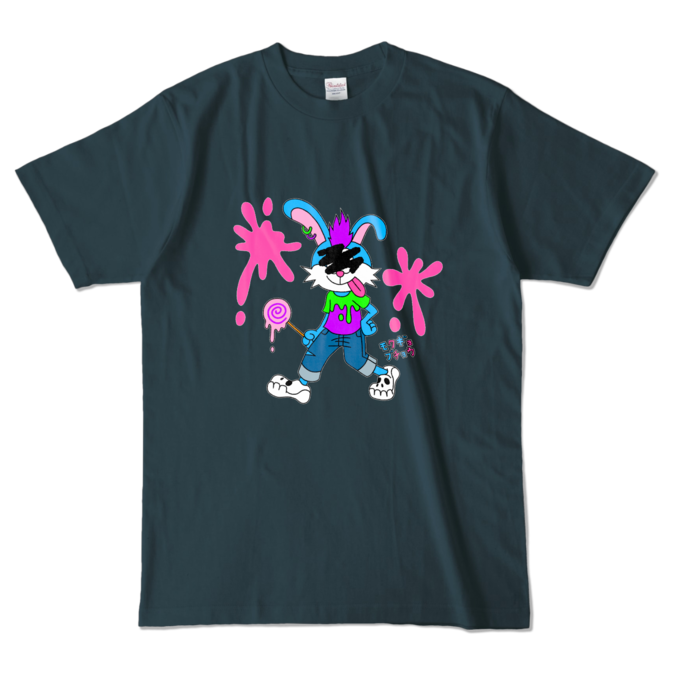 カラーTシャツ - L - デニム (濃色)