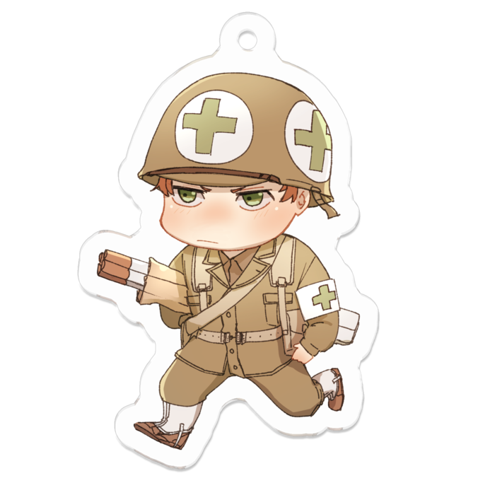 アクリルキーホルダー（コーティング） - 50 x 50 (mm)