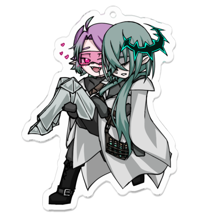 アクリルキーホルダー（コーティング） - 70 x 70 (mm)