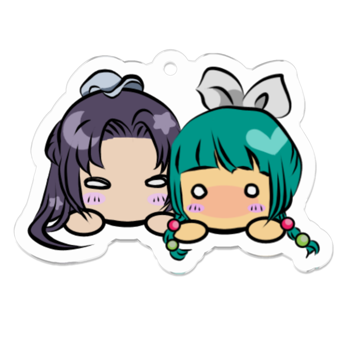 アクリルキーホルダー（コーティング） - 50 x 50 (mm)