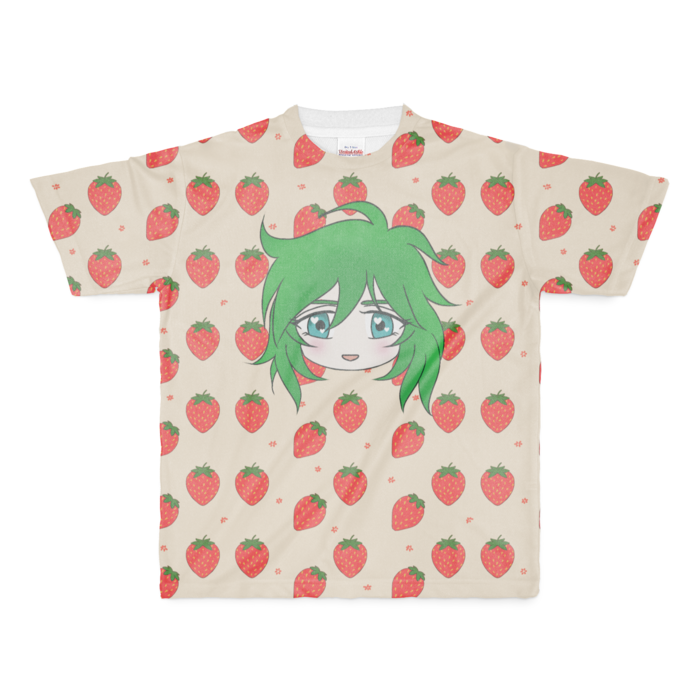 フルグラフィックTシャツ(苺) - M - 両面印刷