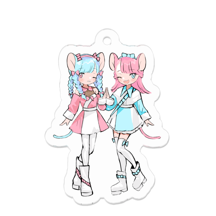 アクリルキーホルダー - 50 x 50 (mm)