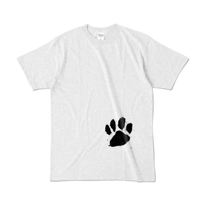 カラーTシャツ(淡色) - L - 正面 - アッシュ