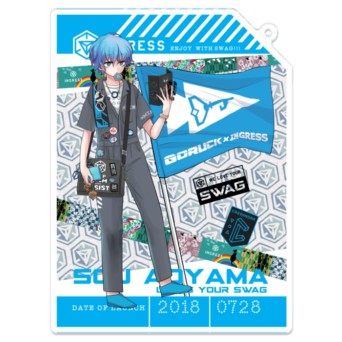 アクリルキーホルダーL - 100 x 100 (mm)