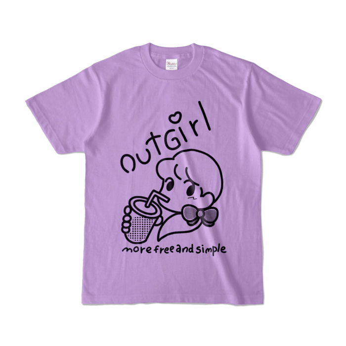 カラーTシャツ - S - ライトパープル (淡色)
