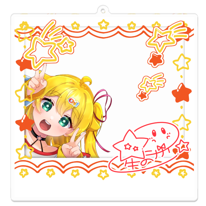 アクリルキーホルダー(コーティング) - 100 x 100 (mm)