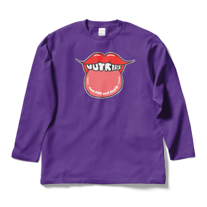 ロングスリーブTシャツ - L - パープル