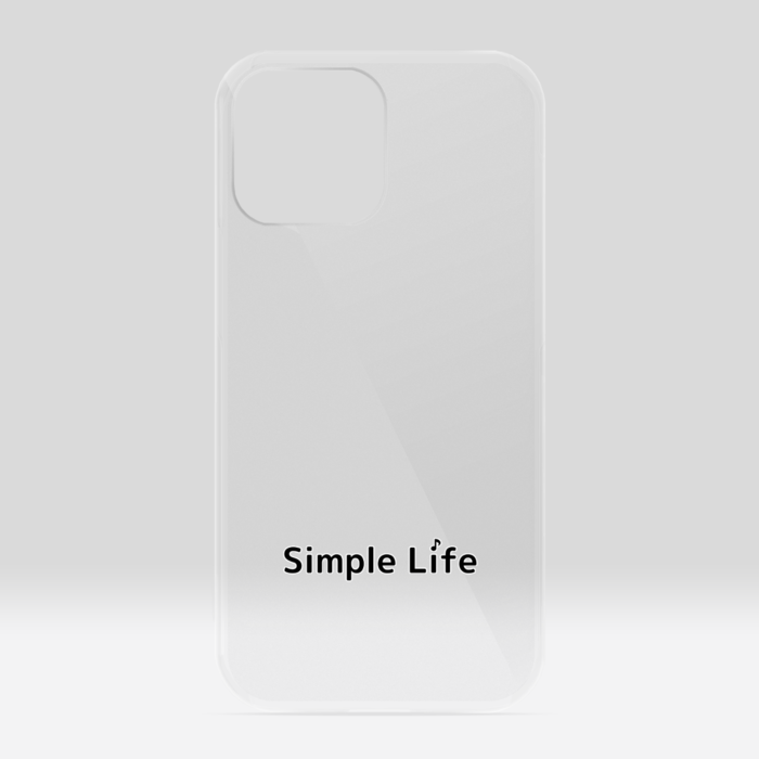 クリアiPhoneケースA　Simple Life♪　iPhone 13ProMax