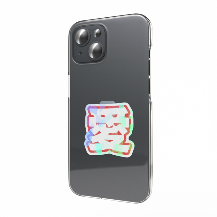 ホログラムスマホステッカー - 縦