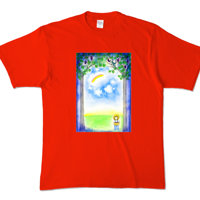 カラーTシャツ - XL - レッド (濃色)