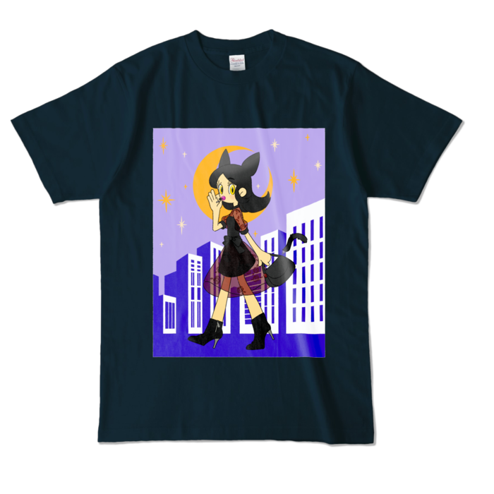 カラーTシャツ - L - ネイビー (濃色)