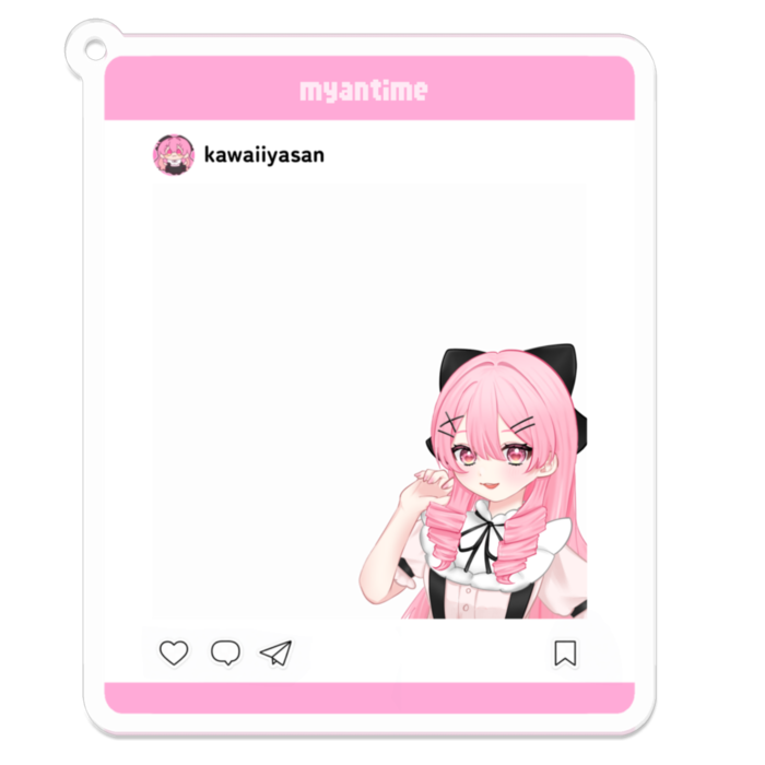 アクリルキーホルダー - 70 x 70 (mm)