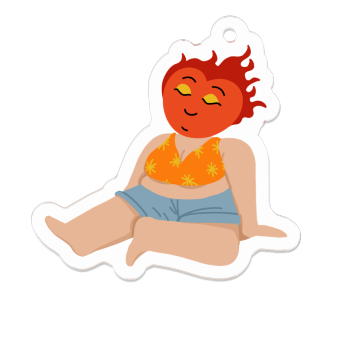 アクリルキーホルダー - 50 x 50 (mm)