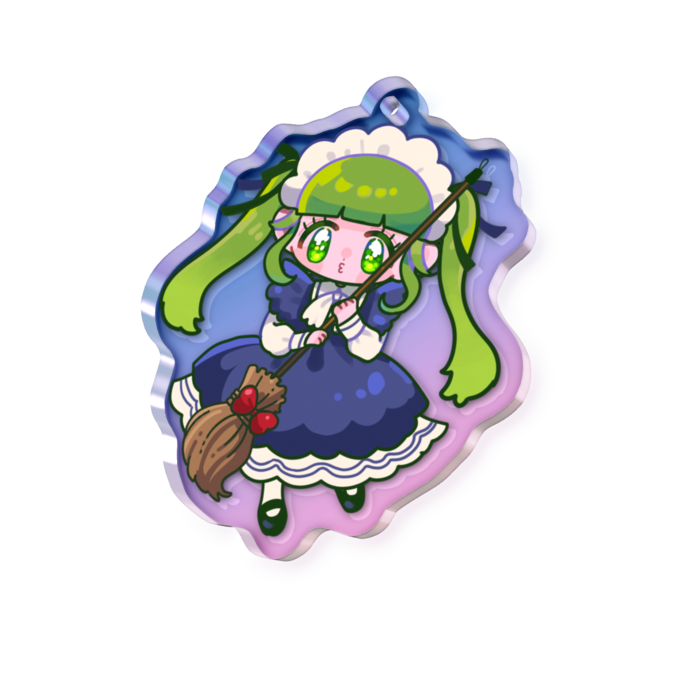 オーロラアクリルキーホルダー - 50 × 50mm