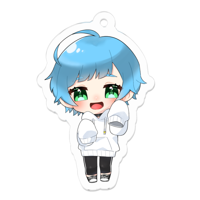 アクリルキーホルダー（コーティング） - 50 x 50 (mm)