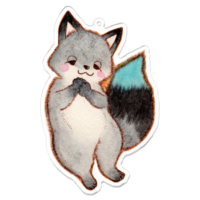 アクリルキーホルダー（コーティング） - 100 x 100 (mm)