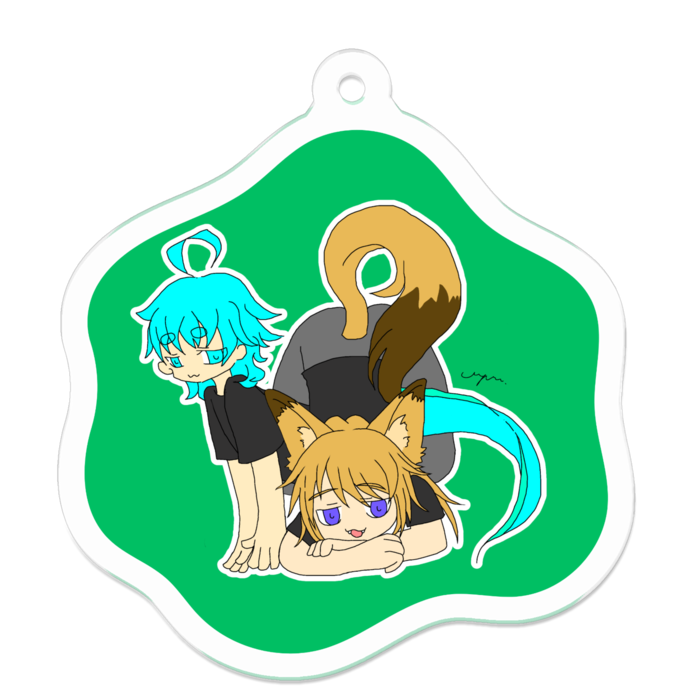 アクリルキーホルダー - 50 x 50 (mm)