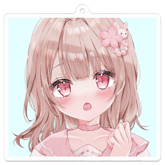 ななぽこアクリルキーホルダー70×70mm（アイコン画像：驚）