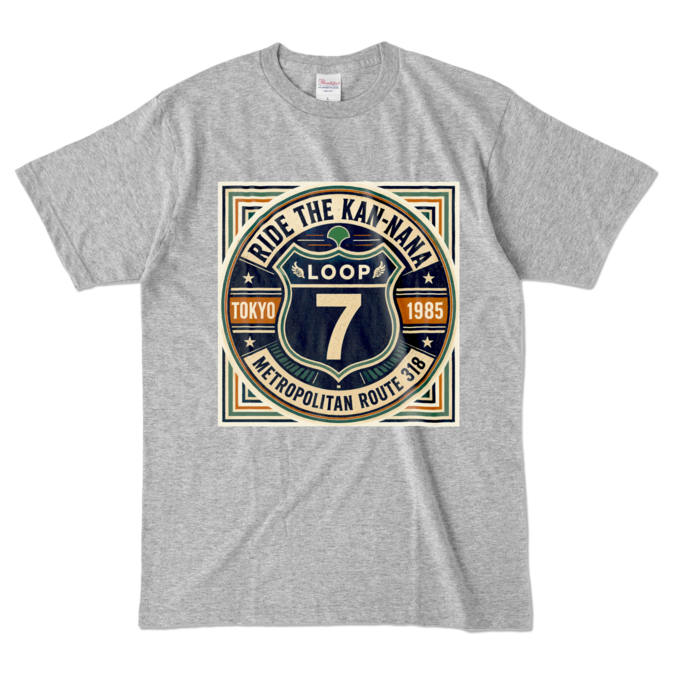 カラーTシャツ - L - 杢グレー (濃色)