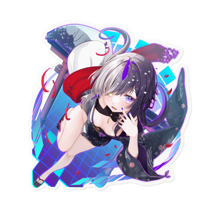 ステッカー特大2(枠ホワイト) - 160 x 160 (mm)