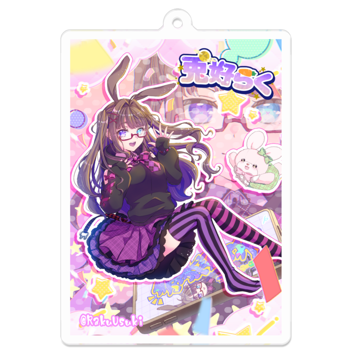 アクリルキーホルダー - 70 x 70 (mm)