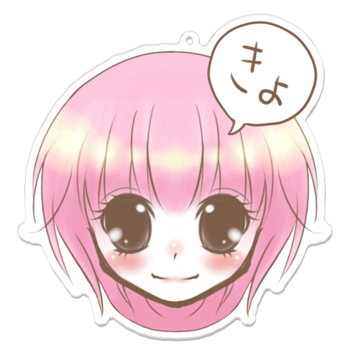 【ふきだしver】アクリルキーホルダー - 100 x 100 (mm)