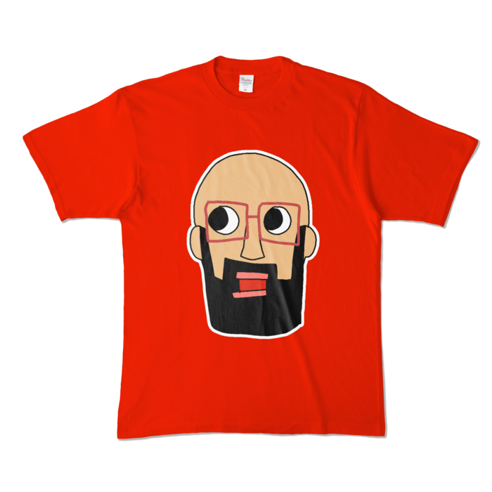 カラーTシャツ - XL - レッド (濃色)