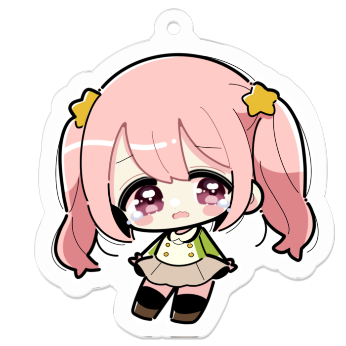 アクリルキーホルダー（コーティング） - 50 x 50 (mm)