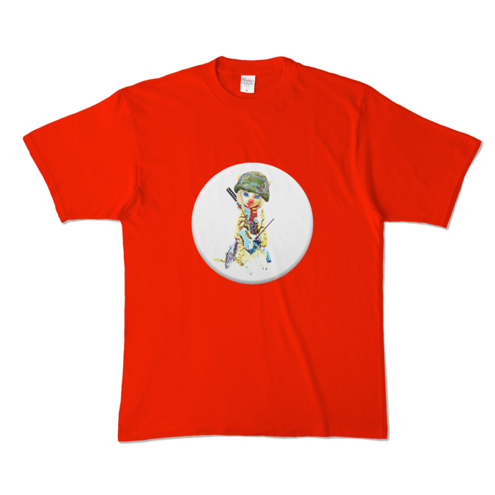 カラーTシャツ - XL - レッド (濃色)