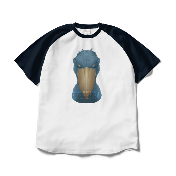 ラグランTシャツ - XL - ホワイト×ネイビー