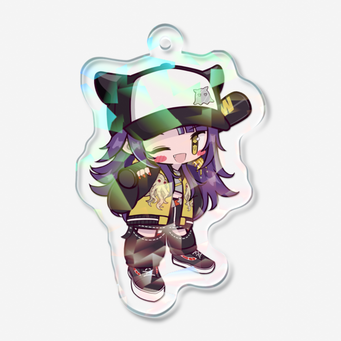 ホログラムアクリルキーホルダー - 50 × 50mm