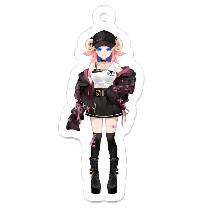 アクリルキーホルダーCAP - 50 x 50 (mm)