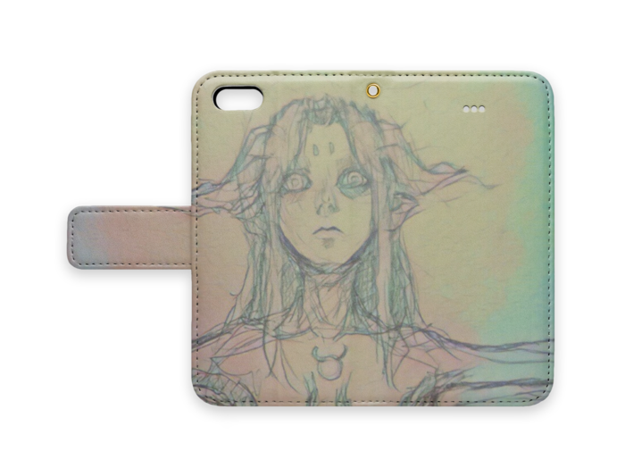 手帳型iPhoneケース - iPhone 5 / 5s / SE - ストラップ穴 あり