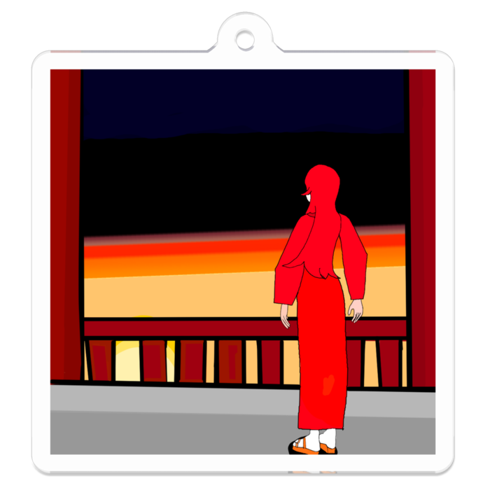 アクリルキーホルダー - 50 x 50 (mm)