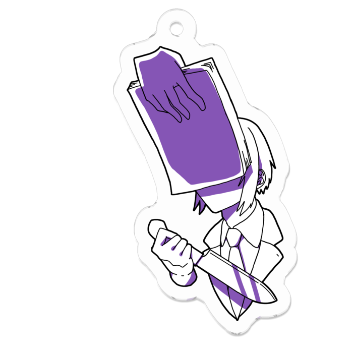 アクリルキーホルダー（コーティング） - 50 x 50 (mm)