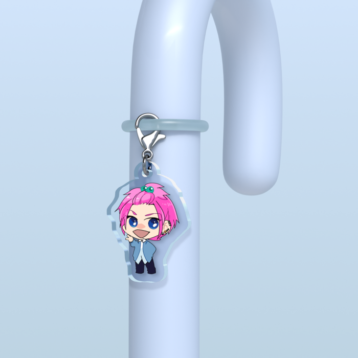 めじるしチャーム - 30 × 30mm【えび】クリア