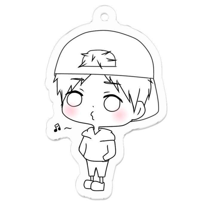 アクリルキーホルダー - 50 x 50 (mm)