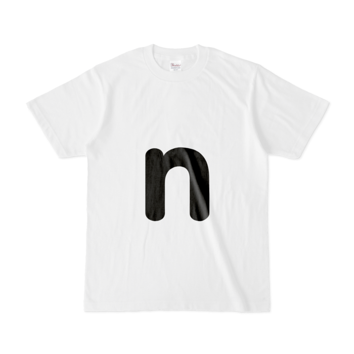 「n」（小文字）Tシャツ - S - 白