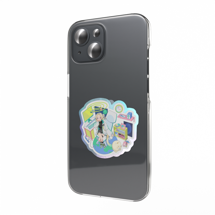 オーロラスマホステッカー - 縦