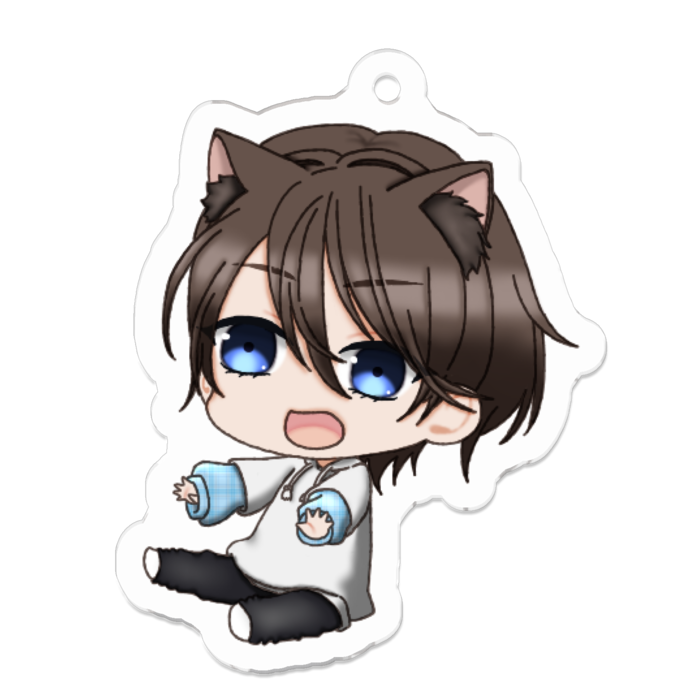 アクリルキーホルダー（コーティング） - 50 x 50 (mm)