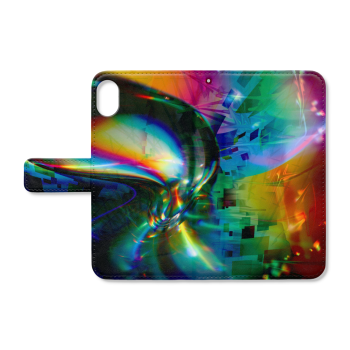 手帳型iPhoneケース - iPhone XR - ストラップ穴 あり