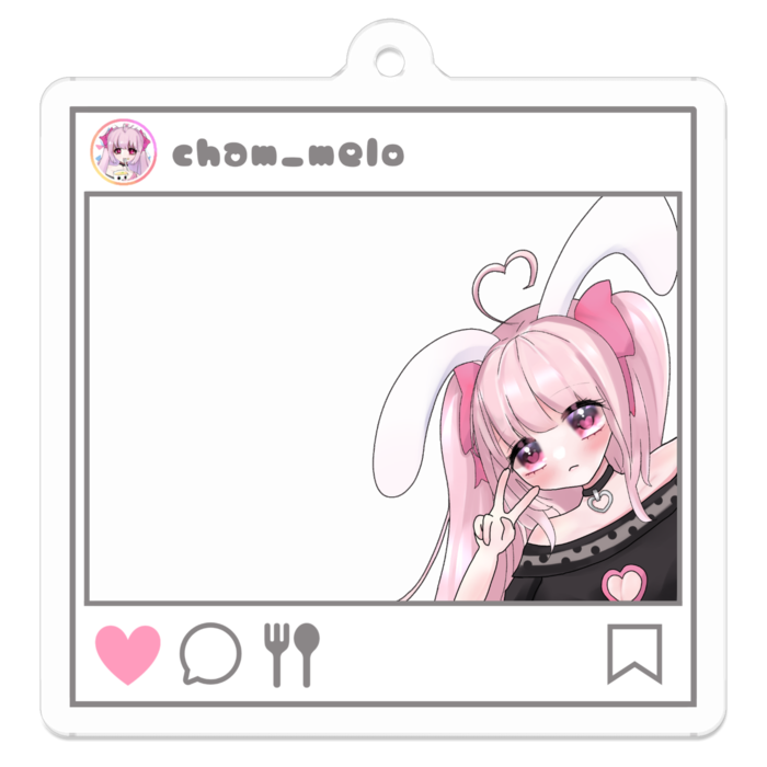 アクリルキーホルダー - 50 x 50 (mm)