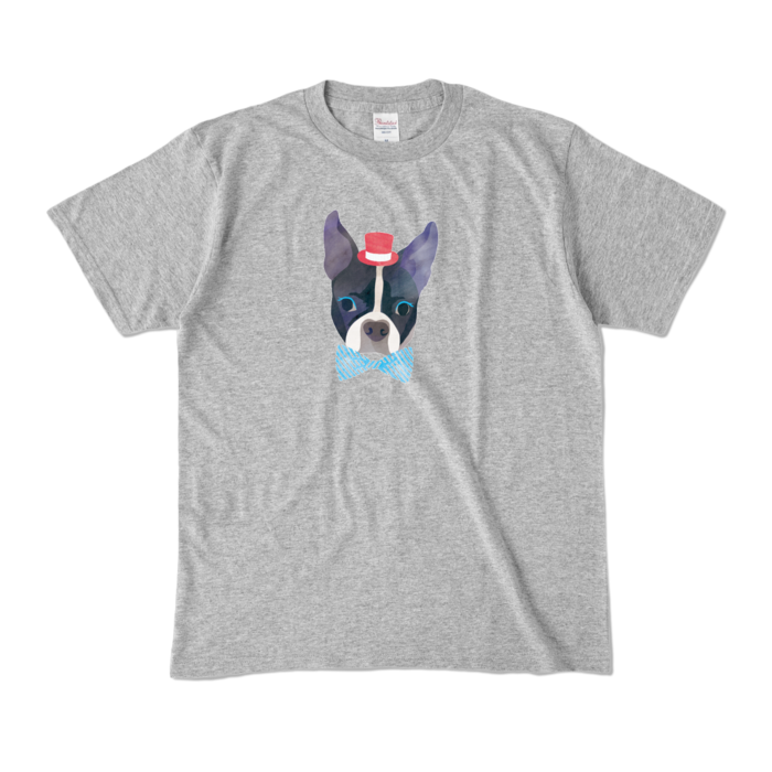 カラーTシャツ - M - 杢グレー (濃色)