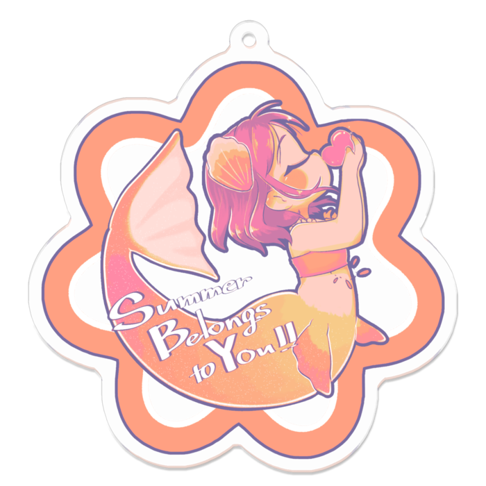 アクリルキーホルダー70 x 70 (mm)