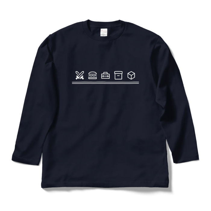 ロングスリーブTシャツ - L - 🎁💥🎉🌐(ネイビー)