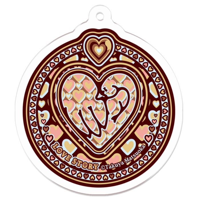 アクリルキーホルダー - 50 x 50 (mm)