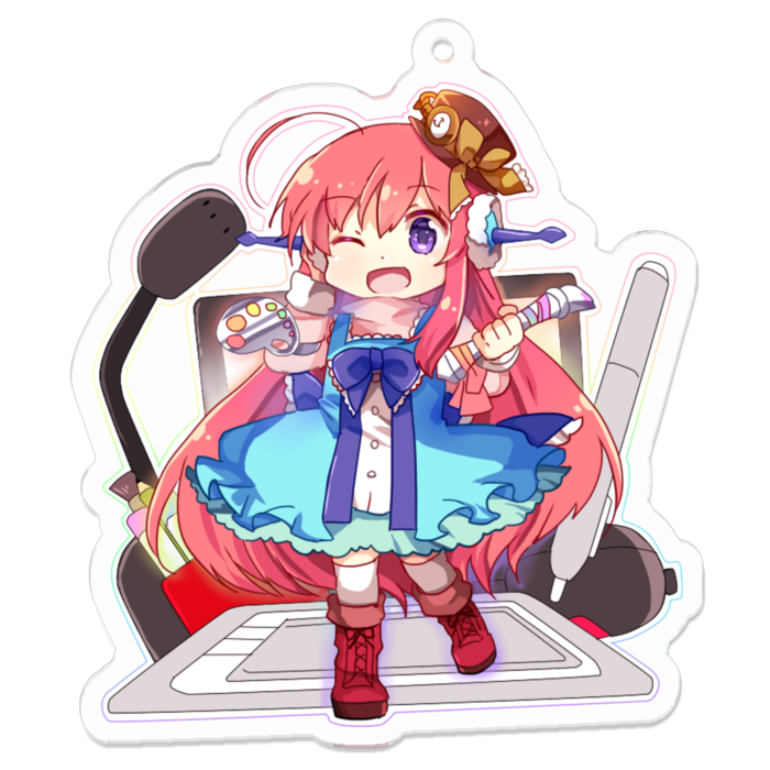 アクリルキーホルダー - 70 x 70 (mm)