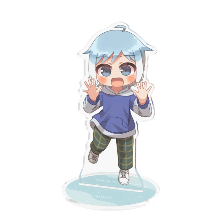 星田青空アクリルフィギュア(冬服) - 100x100mm