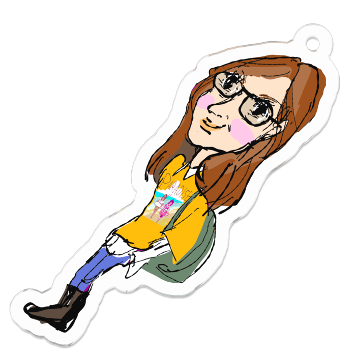 アクリルキーホルダー - 50 x 50 (mm)