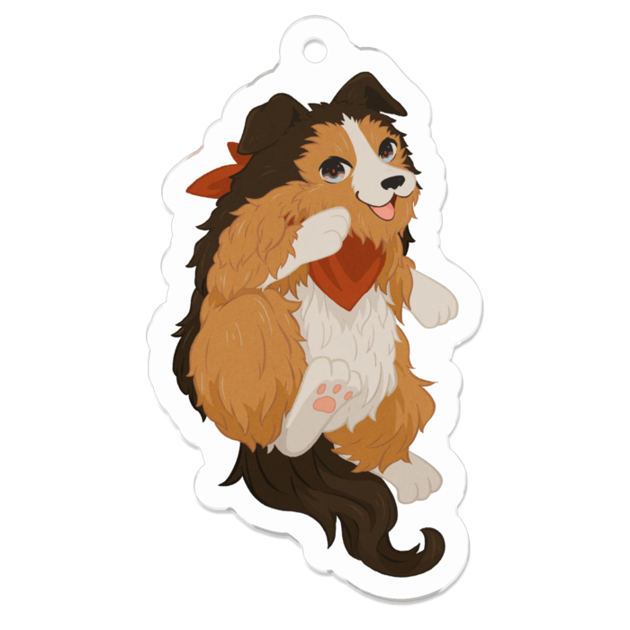 むたしゃんアクリルキーホルダー - 50 x 50 (mm)